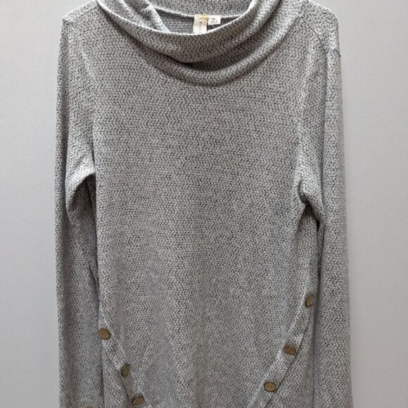 Misia Grey Long Sleeve Turtleneck Sweater - Picture 1 of 2